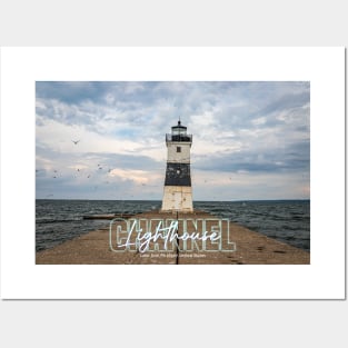 Channel Lighthouse Presque Isle Erie Pennsylvania Posters and Art